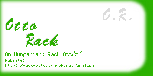 otto rack business card